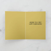 Editierbare Vintage Kinder mit türkischem Erntedan Karte (Innenseite)