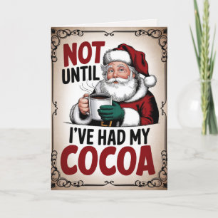 EDITIERBARE Vintage Lustige Weihnachtskarte Feiertagskarte