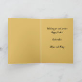 Editierbare Vintage Vögel in einem Nest-Ostergruss Karte (Innenseite)