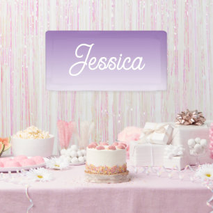 (Editierbare) violette Ombre-Farbe & Ihr Text Banner