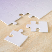 (Editierbare) violette Ombre-Farbe & Ihr Text Puzzle (Seite)