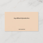 Editierbare Visitenkarte für den Vertrieb und die  (Rückseite)