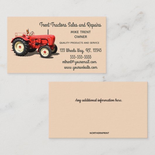 Editierbare Visitenkarte für den Vertrieb und die  (Vorne/Hinten)