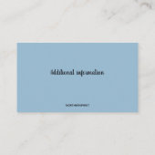 Editierbare Visitenkarte für Fotojournalisten (Rückseite)