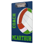 Editierbare Volleyball-Trainer Zwischenablage Klemmbrett (Links)