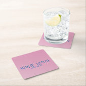 Editierbare Vorlage 3d 모그 노 Rechteckiger Pappuntersetzer (Vor Ort)