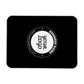 Editierbare Vorlage für Rundschreiben und hochgela Magnet (Horizontal)