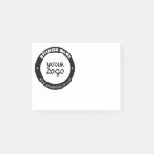 Editierbare Vorlage für Rundschreiben und hochgela Post-it Klebezettel (Vorderseite)