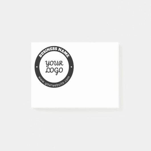 Editierbare Vorlage für Rundschreiben und hochgela Post-it Klebezettel (Vorderseite)