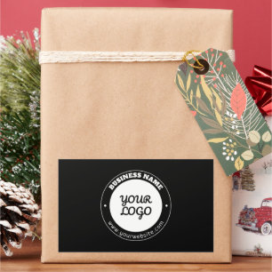 Editierbare Vorlage für Rundschreiben und hochgela Rechteckiger Aufkleber