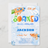 Editierbare Watergun-Einladungen Einladung (Vorderseite)