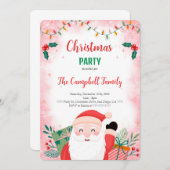 Editierbare Weihnachtsfeier Einladung (Vorne/Hinten)