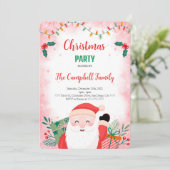 Editierbare Weihnachtsfeier Einladung (Stehend Vorderseite)