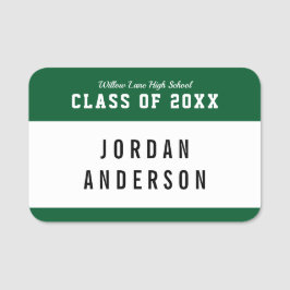 Editierbare Wiedersehen für die Farbvarianten bei Namensschild