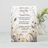 Editierbare Wildblumen der Herbstbrise Einladung (Stehend Vorderseite)