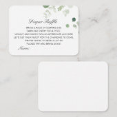 Editierbare Windeln-Raffle-Babydusche mit Druck Begleitkarte (Vorne/Hinten)