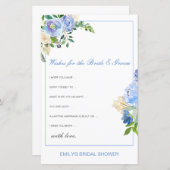 Editierbare Wünsche für Braut- und Körperkarte (Vorne/Hinten)