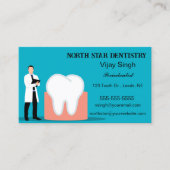 Editierbare Zahnarztpraxis Visitenkarte (Vorderseite)