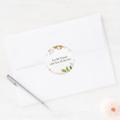 Editierbare Zitate mit dem Muster der Apfelfrucht Runder Aufkleber (Umschlag)