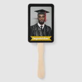 Editierbarer Abschluss Handfächer mit Name & Schul (Rückseite)