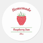 Editierbarer Aufkleber für Raspberry-Marmelade (Vorderseite)