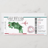 Editierbarer Boarding Save the Date (Vorderseite)