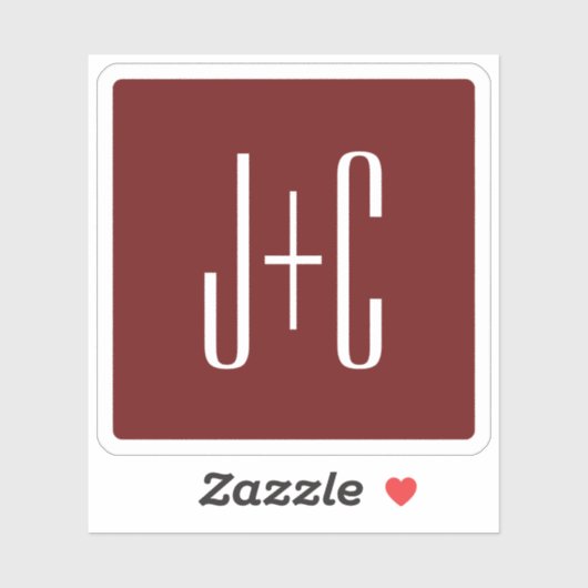 Editierbarer Burgundy Red Background & Transparent Aufkleber (Blatt)