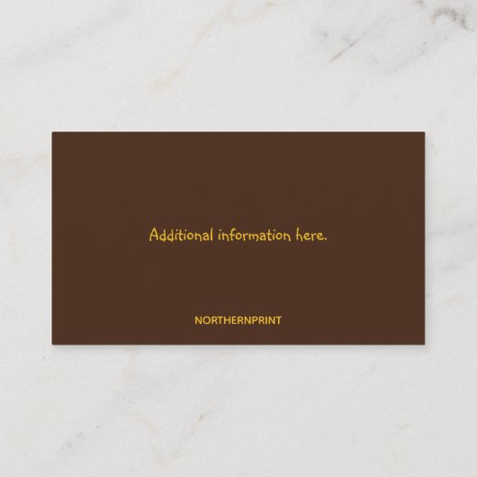 Editierbarer Campground Visitenkarte (Rückseite)