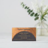 Editierbarer Carpenter Circular Saw Blade Visitenkarte (Stehend Vorderseite)