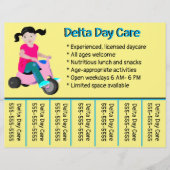 Editierbarer Daycare Phone Number Flyer (Vorne)
