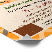 Editierbarer Erntedank potluck Flyer Poster (Ecke)