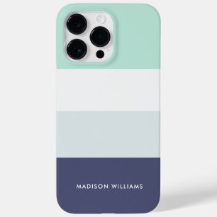 Editierbarer Farbblock Horizontaler Streifen Case-Mate iPhone 14 Pro Max Hülle
