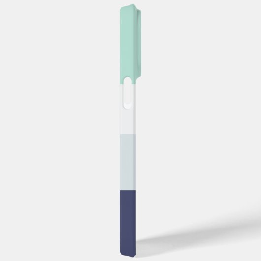 Editierbarer Farbblock Horizontaler Streifen Case-Mate iPhone Hülle (Rückseite / Rechts)