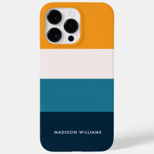 Editierbarer Farbblock Horizontaler Streifen Case-Mate iPhone 14 Pro Max Hülle