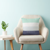 Editierbarer Farbblock Horizontaler Streifen Kissen (Stuhl )