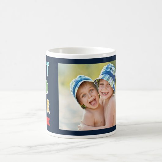 Editierbarer, farbenbester Vater je personalisiert Kaffeetasse (Mittel)