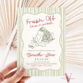 Editierbarer Farbhandschuh Fresh Off Market BS Einladung