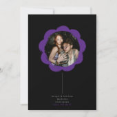 editierbarer farbiger retro bemalter Blumenrahmen  Save The Date (Vorderseite)