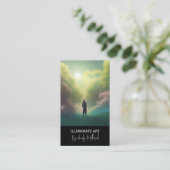 Editierbarer Illustrationskünstler QR-Code Visitenkarte (Stehend Vorderseite)