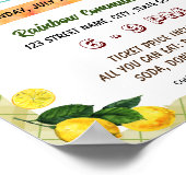 Editierbarer Lemon School Event Flyer Poster (Ecke)
