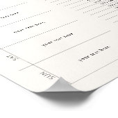 Editierbarer, moderner, wöchentlicher Essensplaner Poster (Ecke)