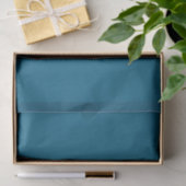 Editierbarer ozeanblauer QR-Code Seidenpapier (Geschenk)