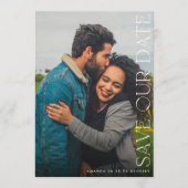 Editierbarer QR-CODE für mehrere Foto Save The Date (Vorderseite)