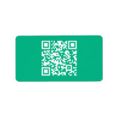 Editierbarer QR Code Generieren Sie Ihren eigenen Adressaufkleber (Vorne)