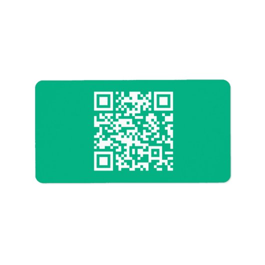 Editierbarer QR Code Generieren Sie Ihren eigenen  Adressaufkleber (Vorne)