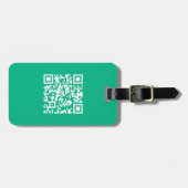 Editierbarer QR Code Generieren Sie Ihren eigenen  Gepäckanhänger (Vorderseite horizontal)