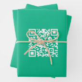 Editierbarer QR Code Generieren Sie Ihren eigenen Geschenkpapier Set (Beispiel)