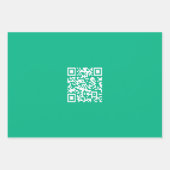 Editierbarer QR Code Generieren Sie Ihren eigenen Geschenkpapier Set (Vorderseite)