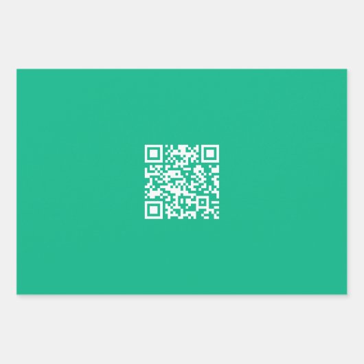 Editierbarer QR Code Generieren Sie Ihren eigenen Geschenkpapier Set (Vorderseite)