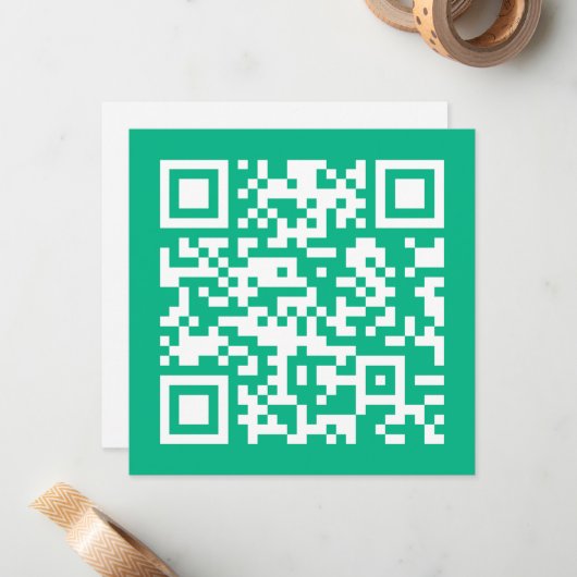 Editierbarer QR Code Generieren Sie Ihren eigenen Mitteilungskarte (Vorderseite/Rückseite Beispiel)